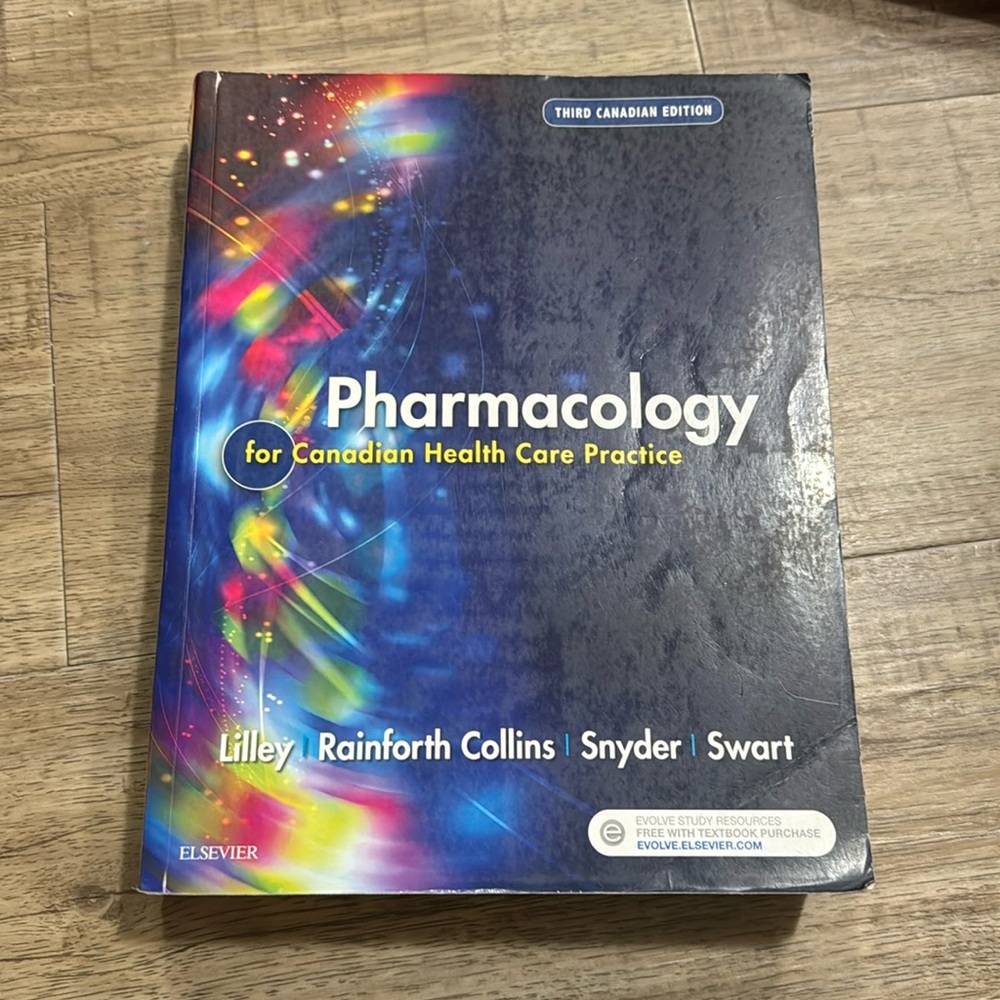 $20 Pharmacology for Canadian Health Care Practice 3rd Edition, good as new